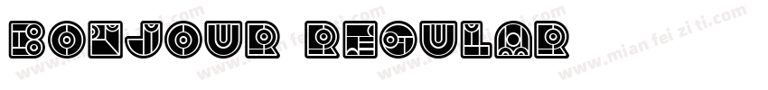 Bonjour Regular字体转换